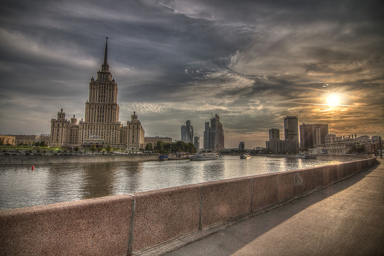 Ukranian sunset: Evening walk (HDR)