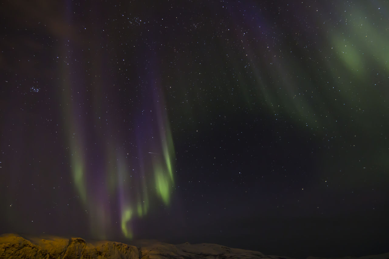 Northern lights: Regular Norwegian night
