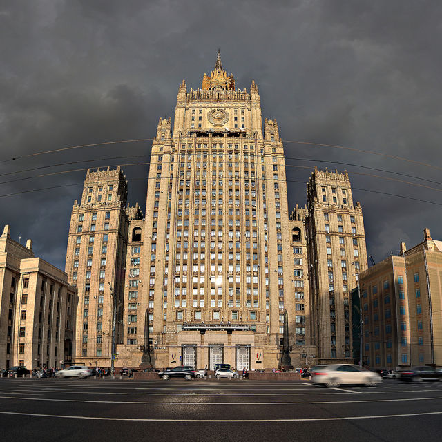 Russian Foreign Ministry: Building at the Garden Ring (pano)