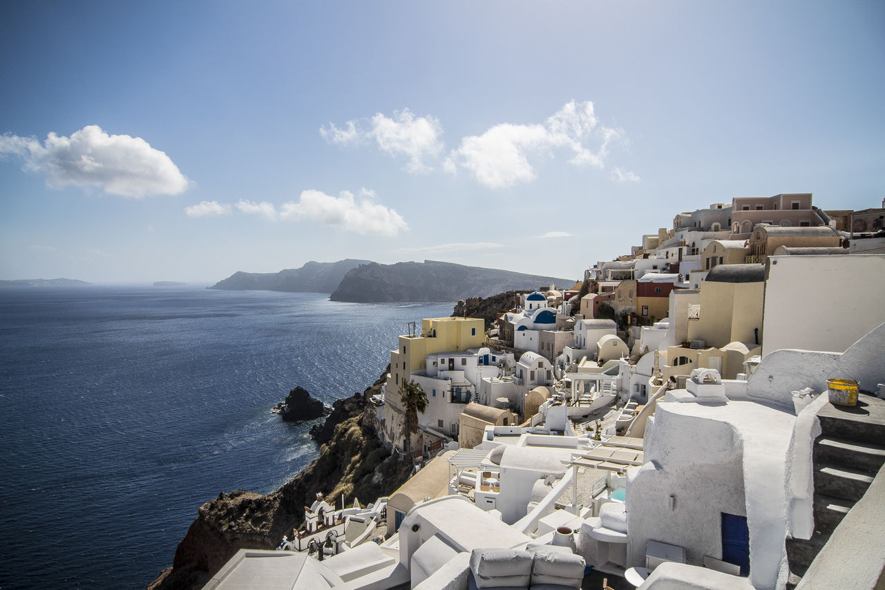 The bottom of the sky: Unremarkable Santorini landscape