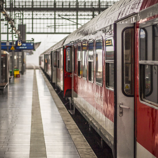 Waiting for something: Frankfurt central train station